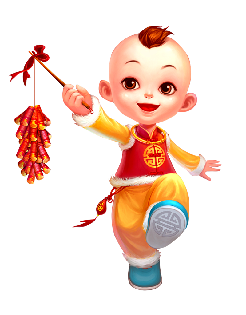 新年鞭炮爆竹卡通免扣素材