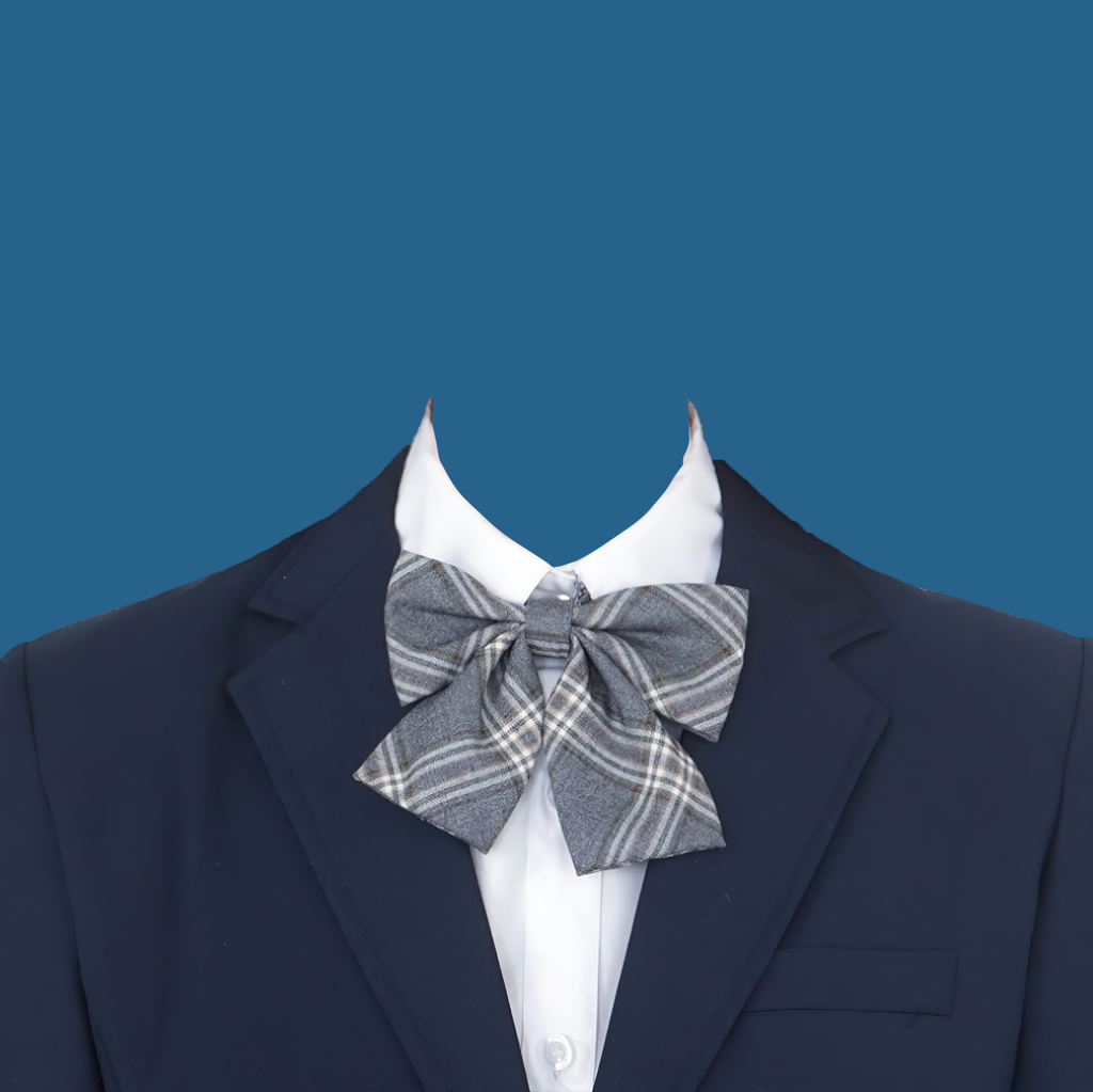 女生韩式学院风校服证件照服装模板素材