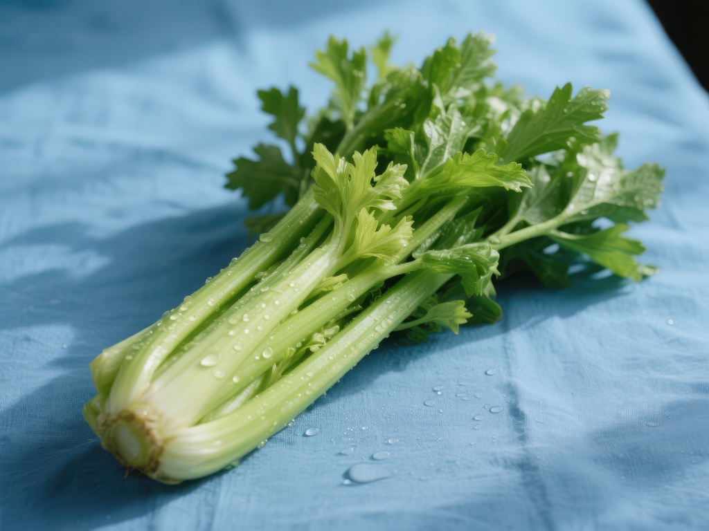 新鲜芹菜特写照片