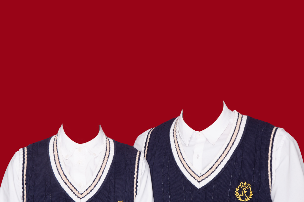 校服结婚登记照模板换头服装后期修图合成