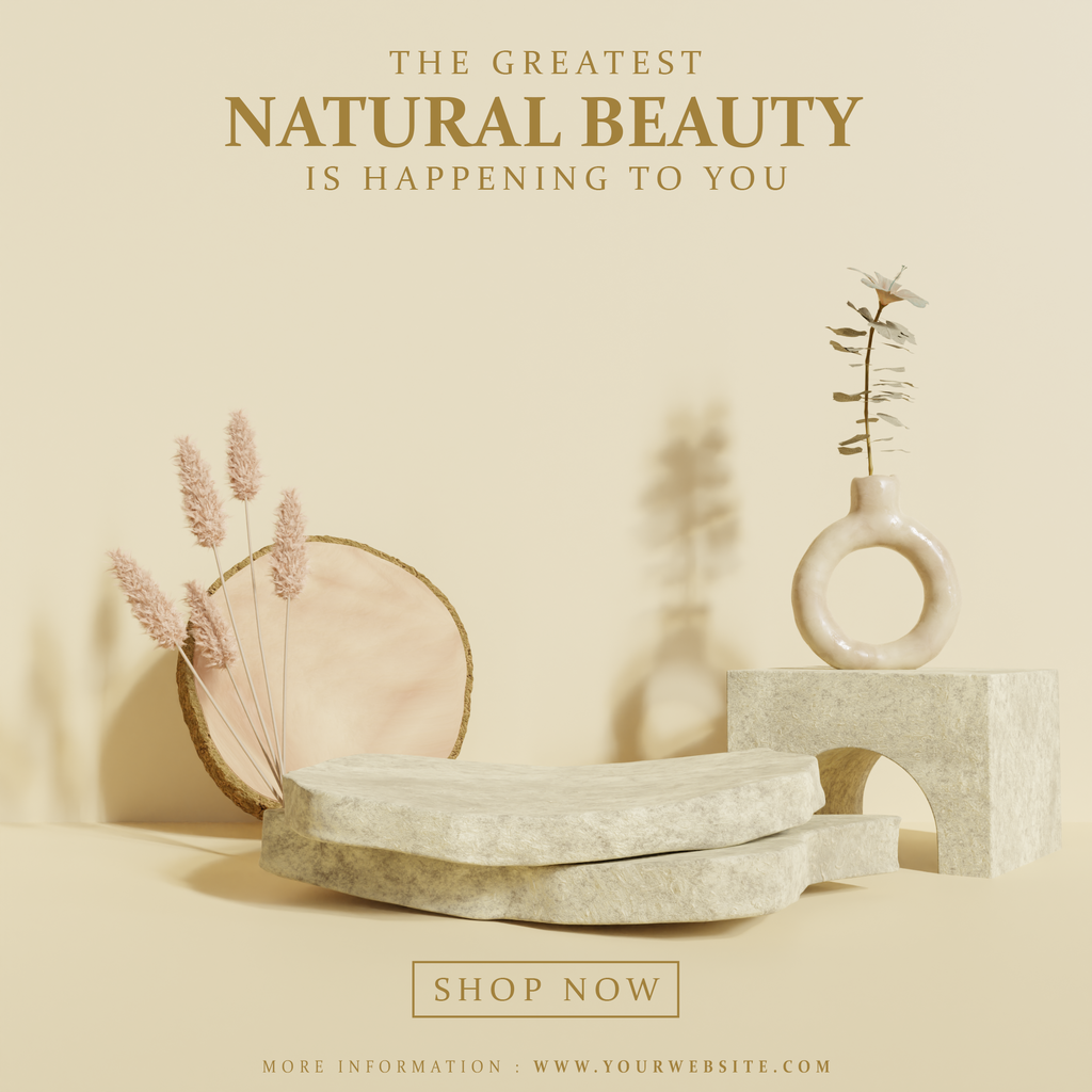 高级感立体电商主图产品展台背景源文件