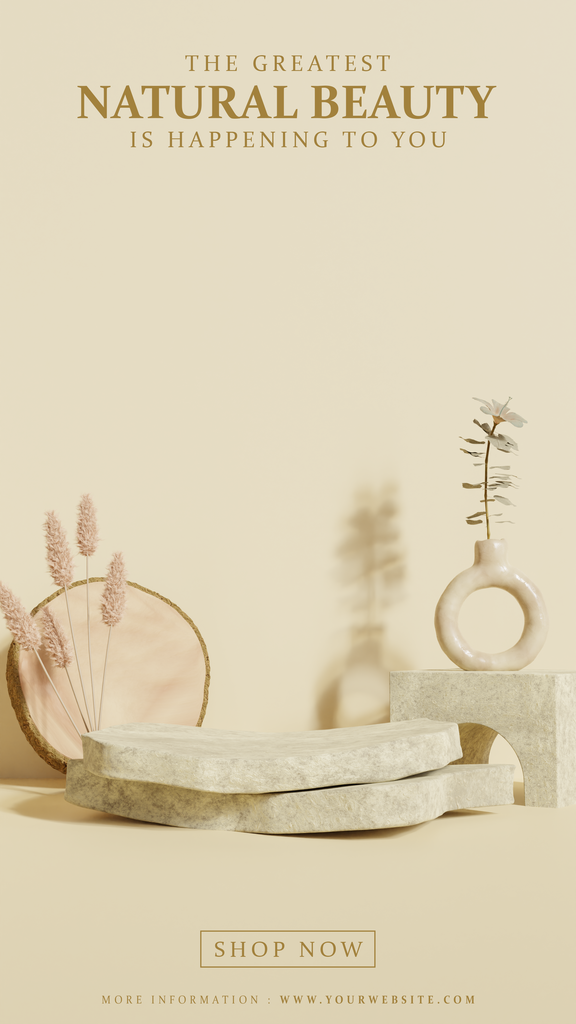 高级感立体电商主图产品展台背景源文件