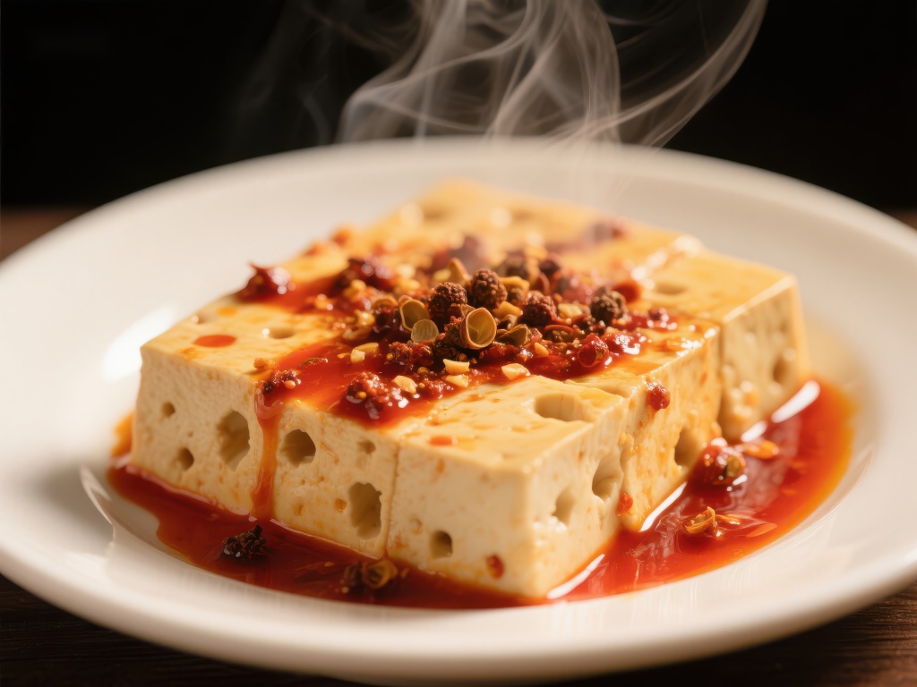 香辣豆腐热气腾腾