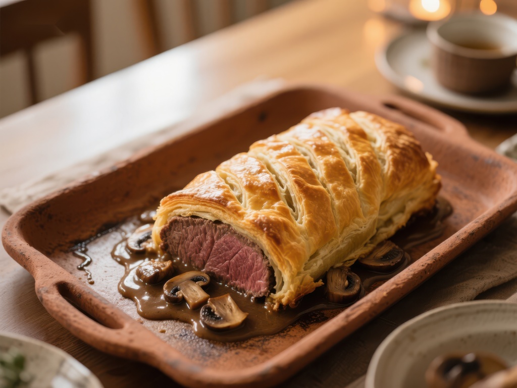 酥皮包裹的牛肉Wellington