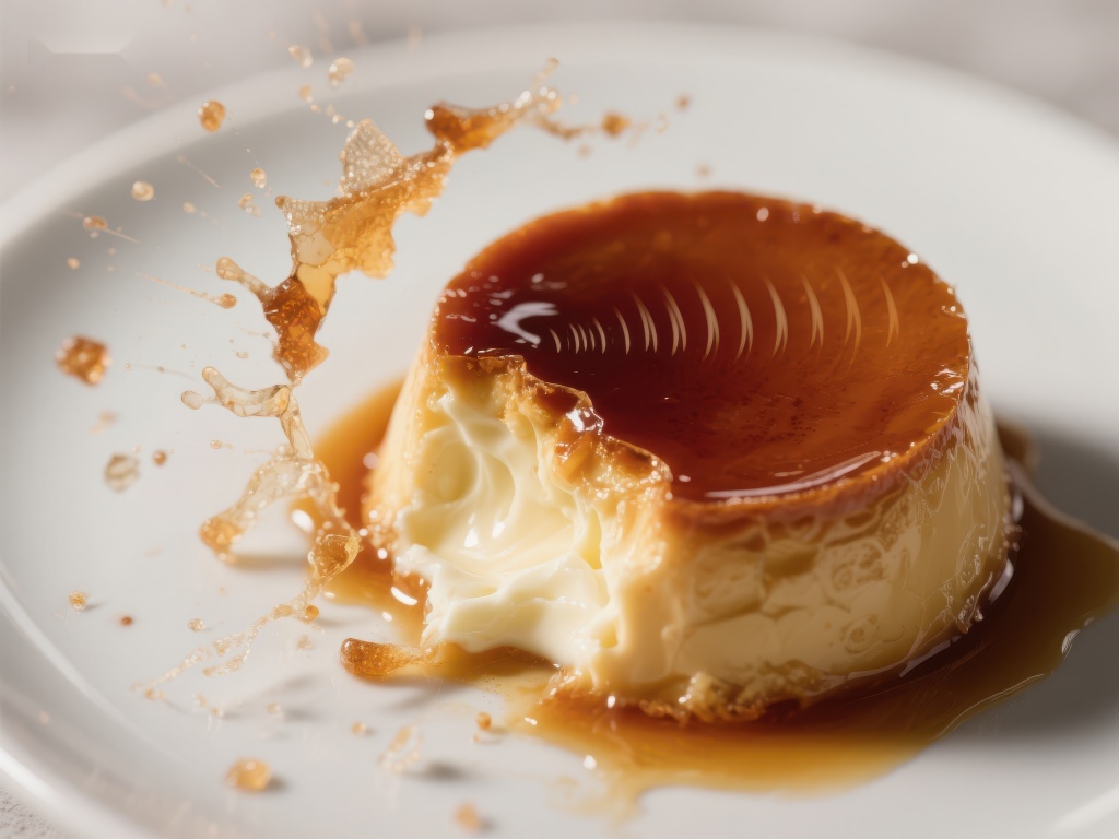 焦糖布丁甜蜜瞬间