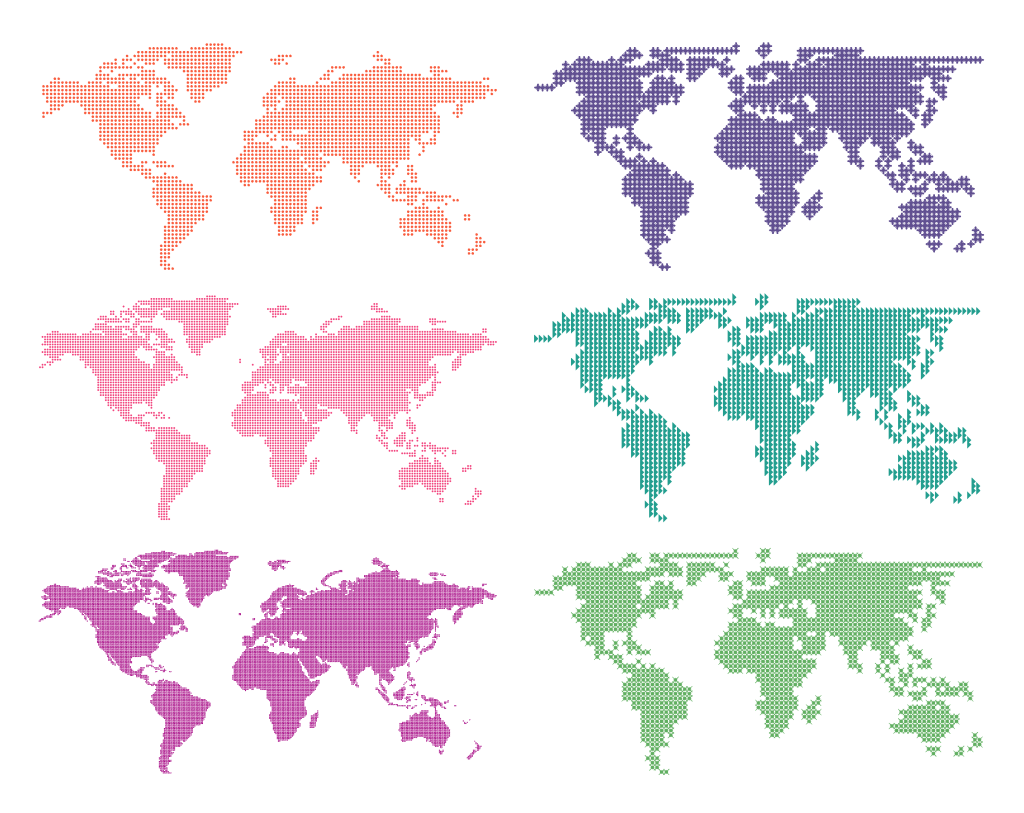 世界地图设计模板