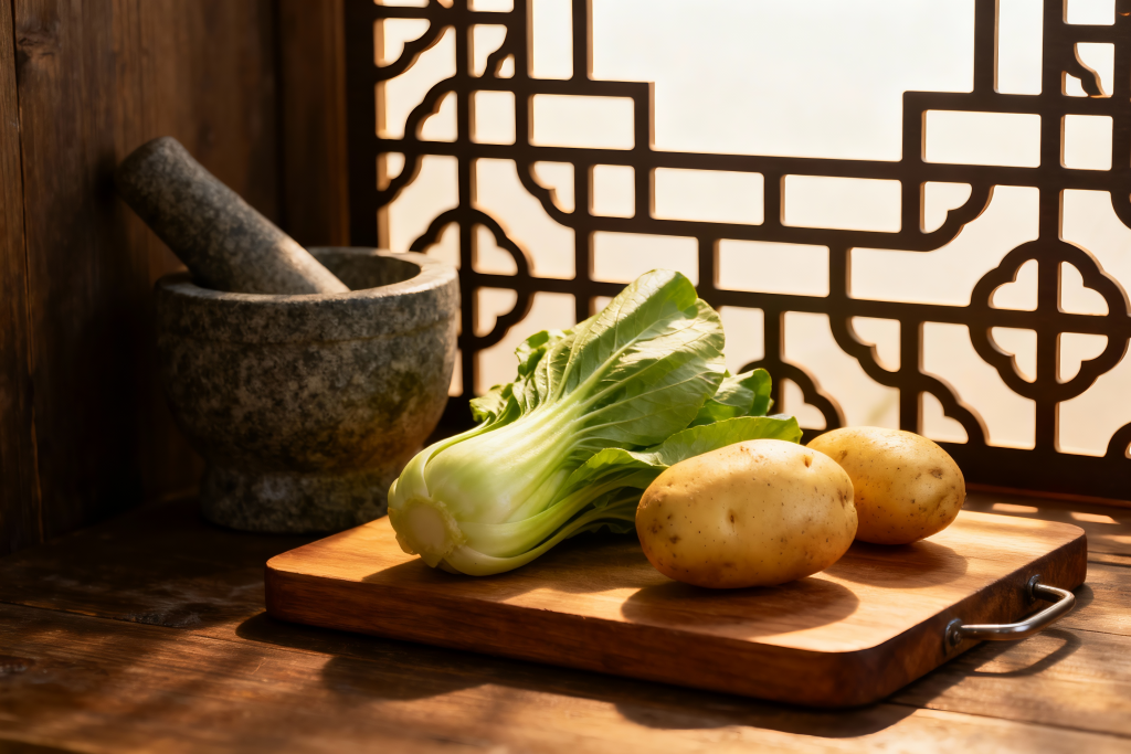 有机小白菜蔬菜摄影图