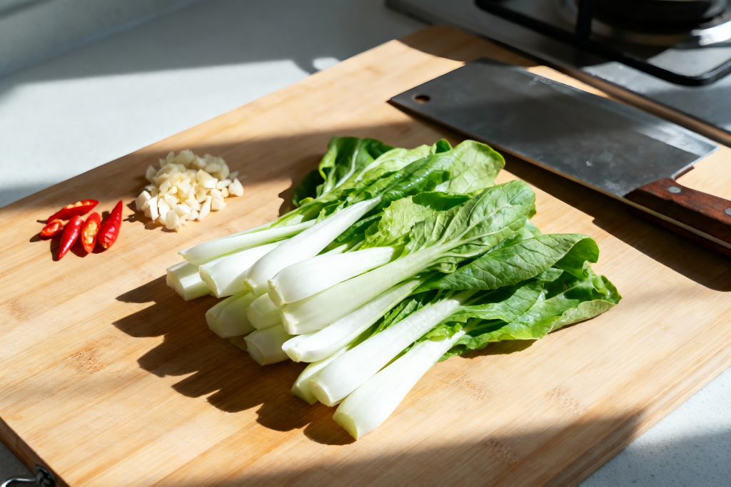 绿色小白菜蔬菜摄影图