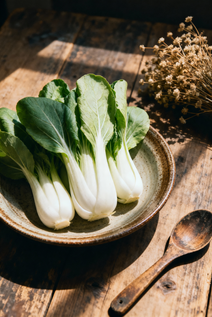 小白菜食材蔬菜摄影图