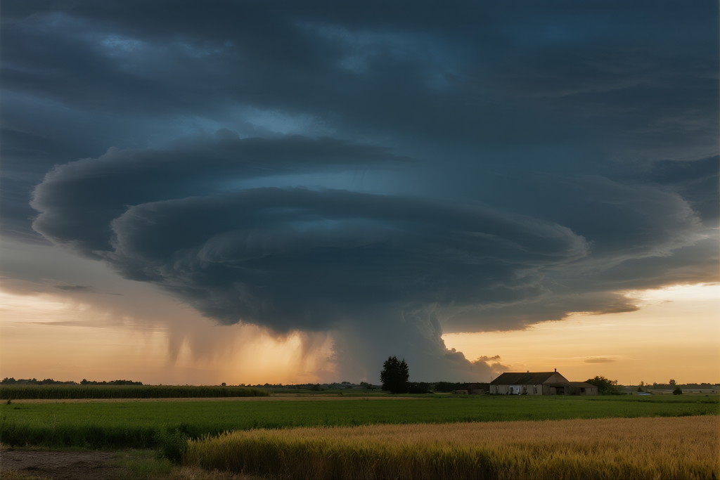 台风气象图摄影图