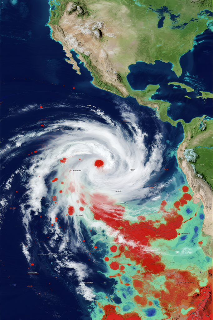 风云气象图摄影图