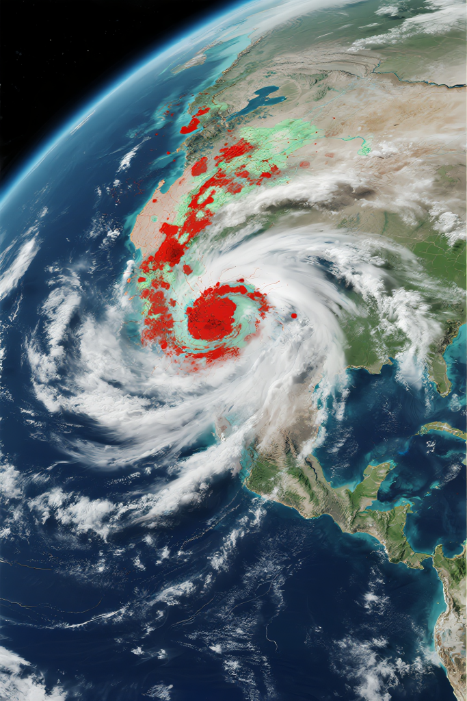 台风检测摄影图片