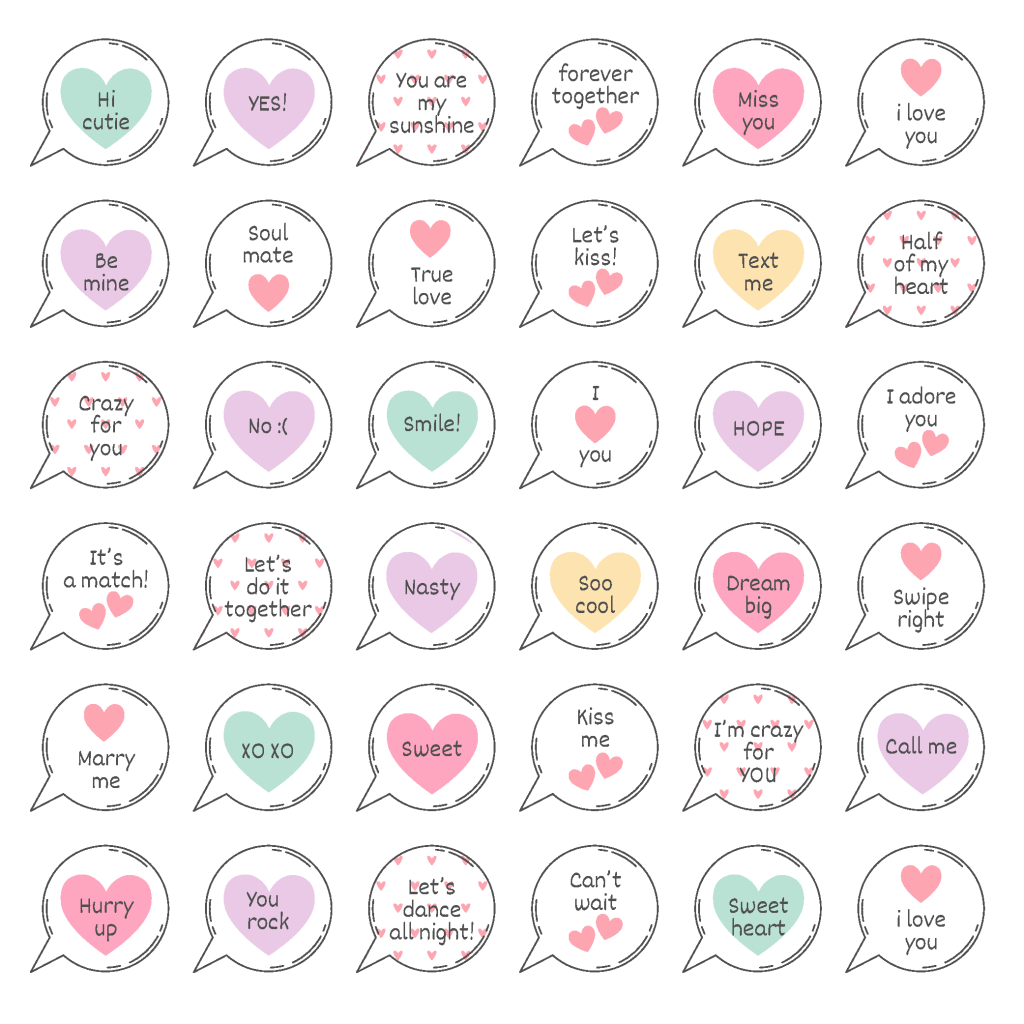 小清新简约可爱手绘几何对话框矢量素材