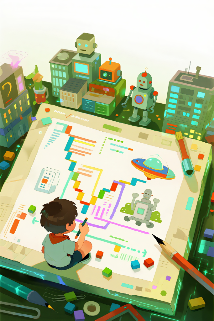 AI人工智能培训插画