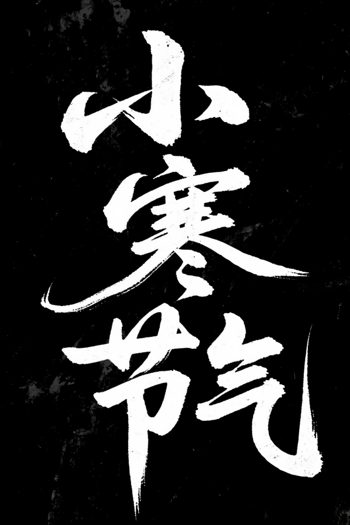 小寒节气原创字体设计