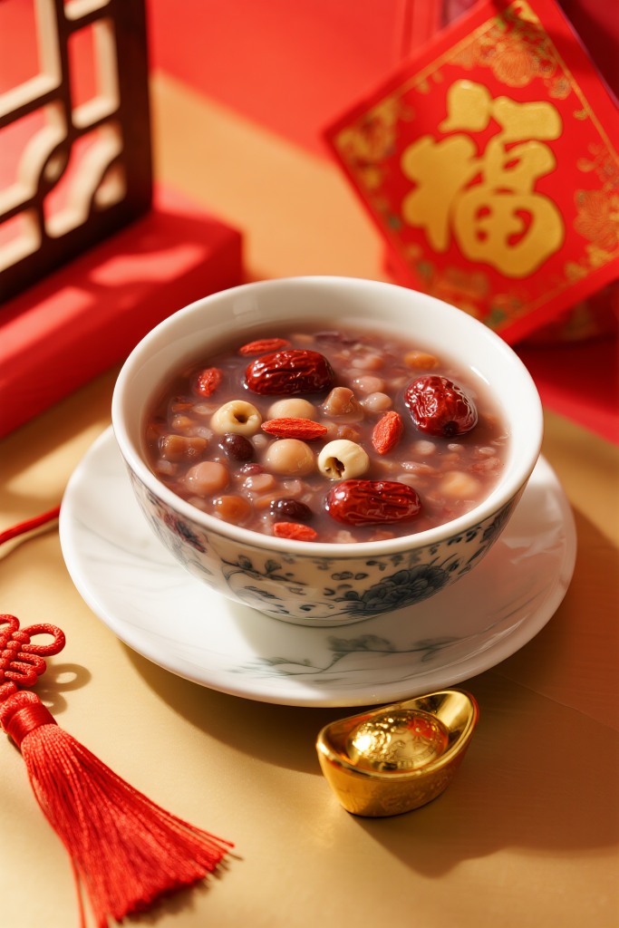 软糯腊八粥美食摄影图
