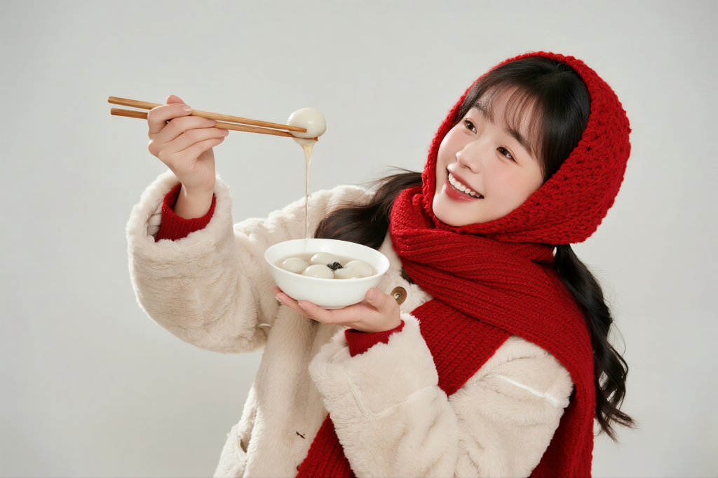 过元宵节人像摄影图