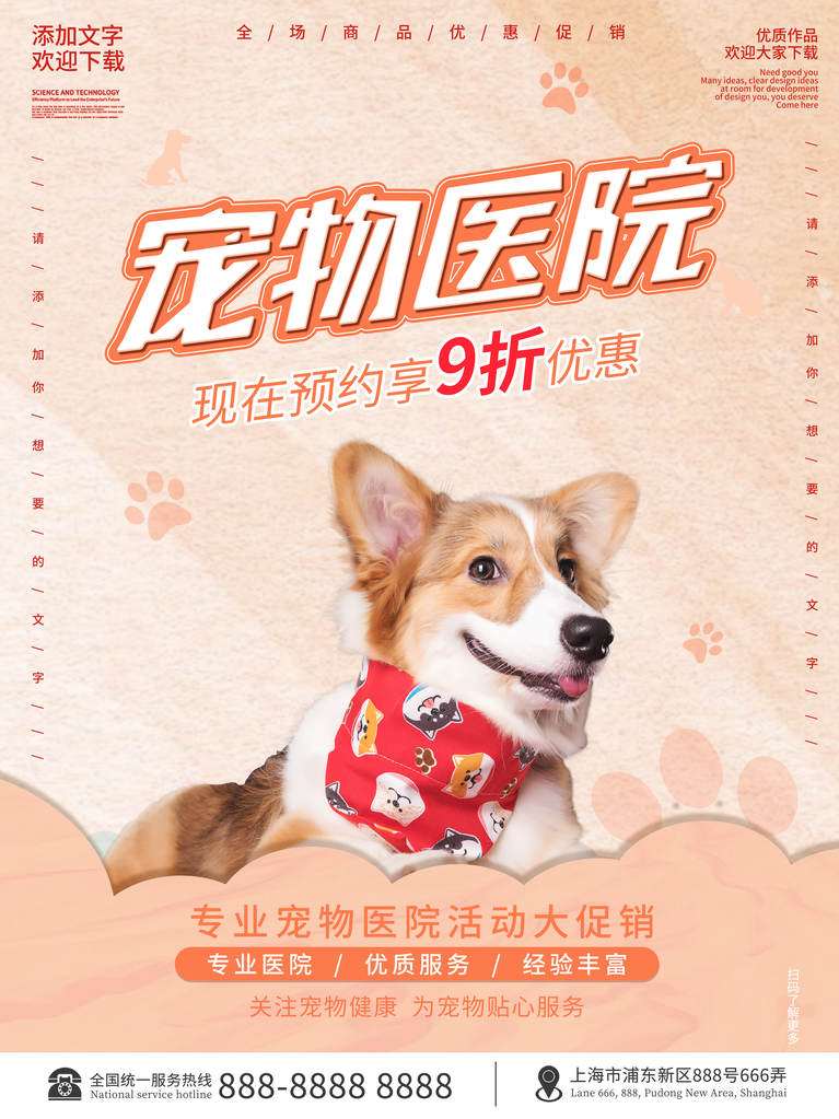 宠物海报宣传展板