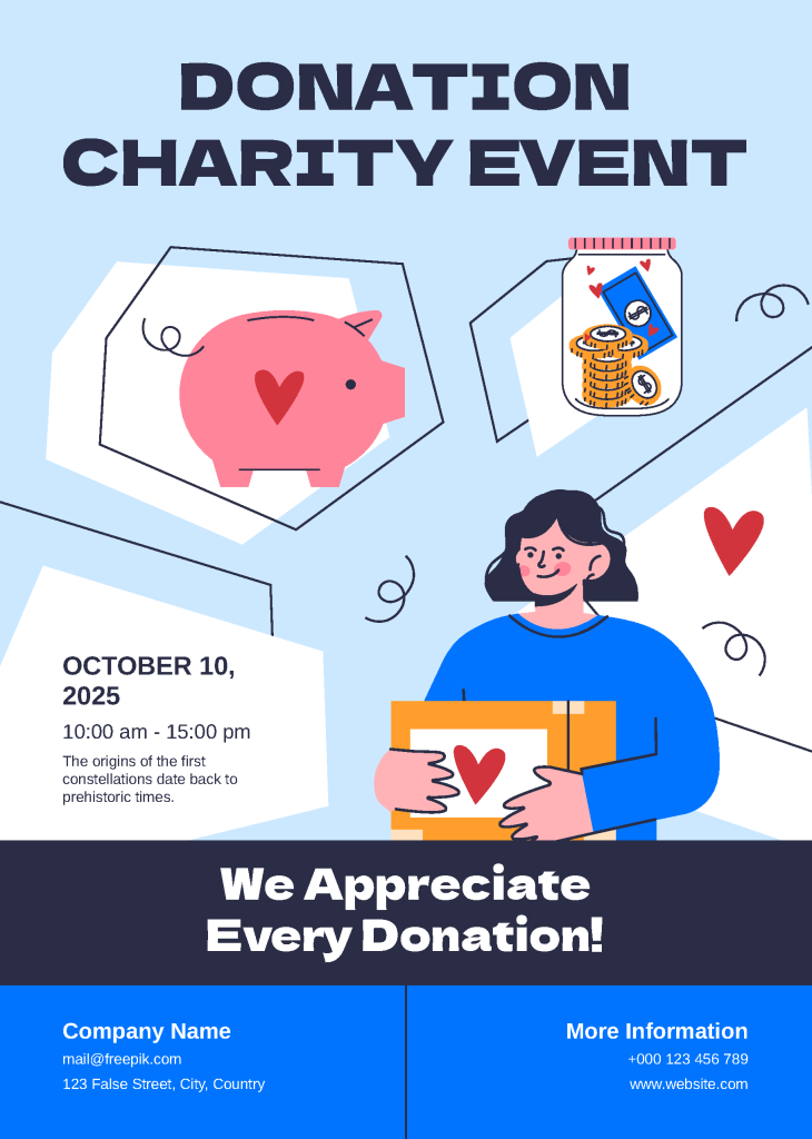 世界慈善日公益宣传爱心志愿者献爱心插画