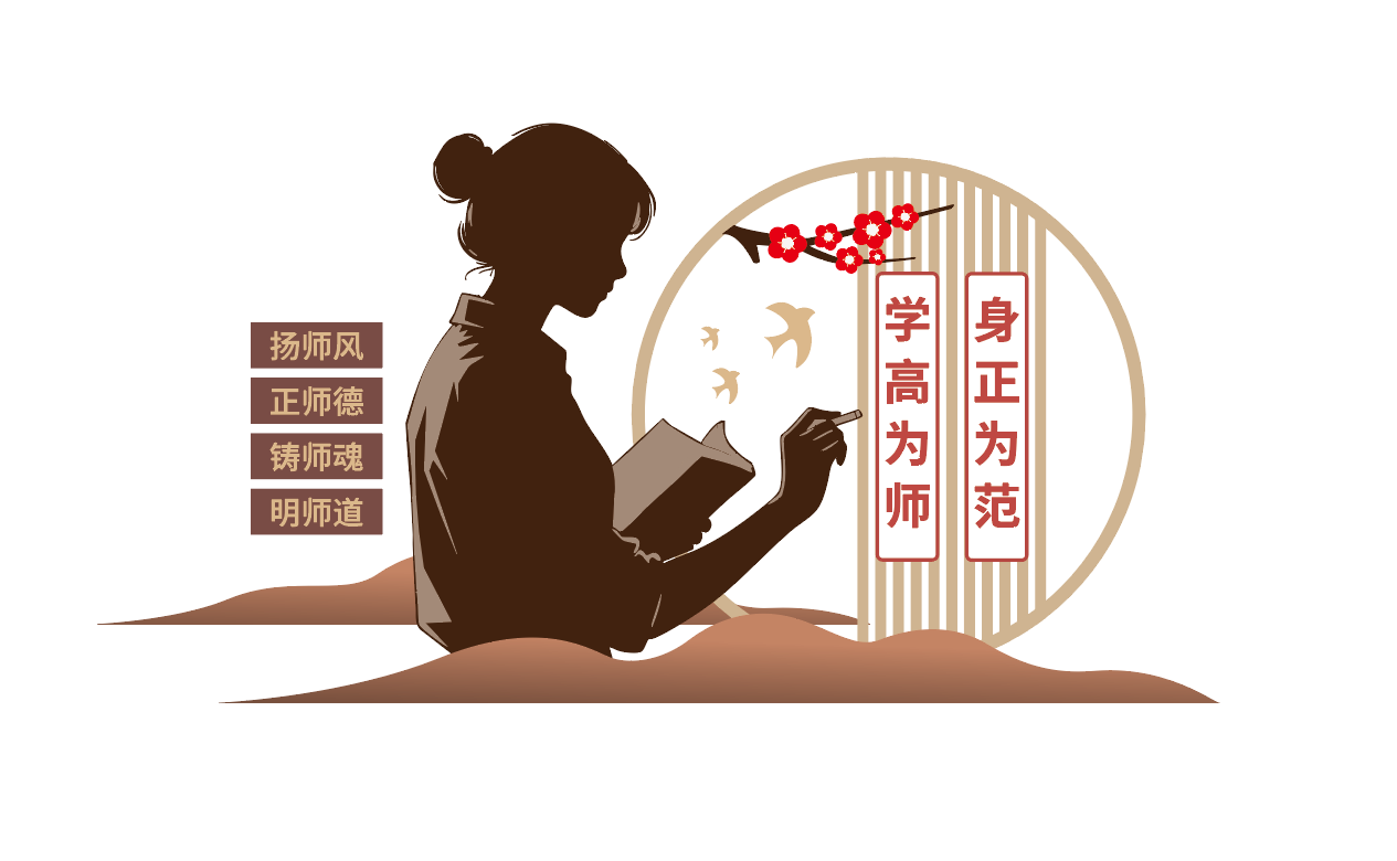 学高为师身正为范师德师风文化墙