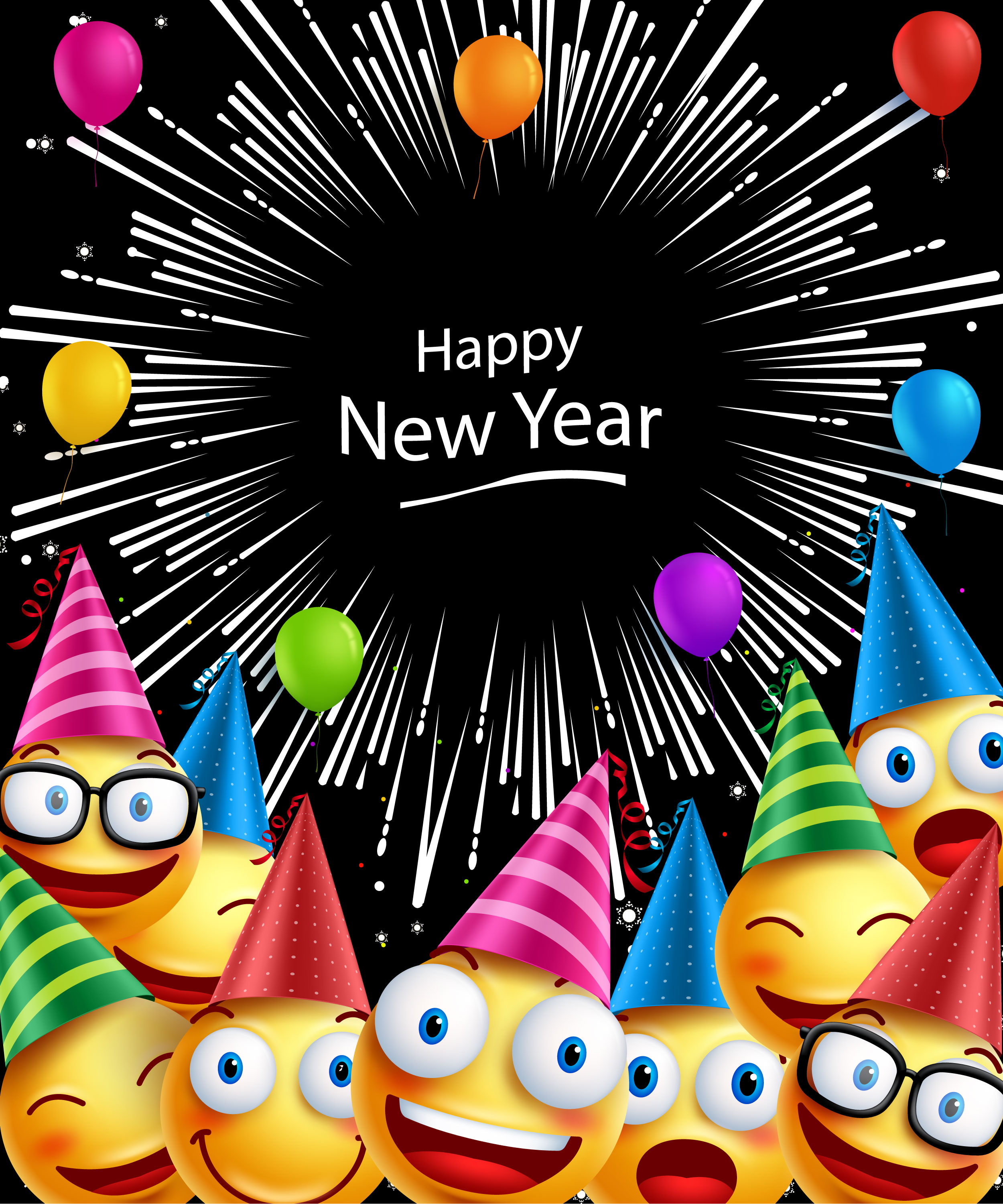 新年卡通立体表情