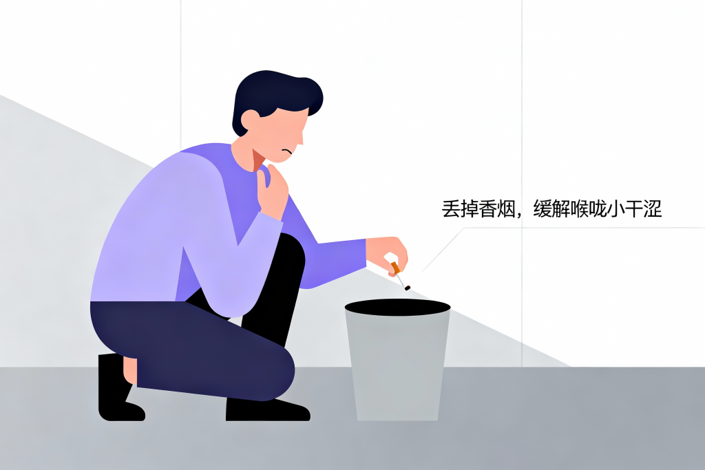 不健康行为插画人物形象