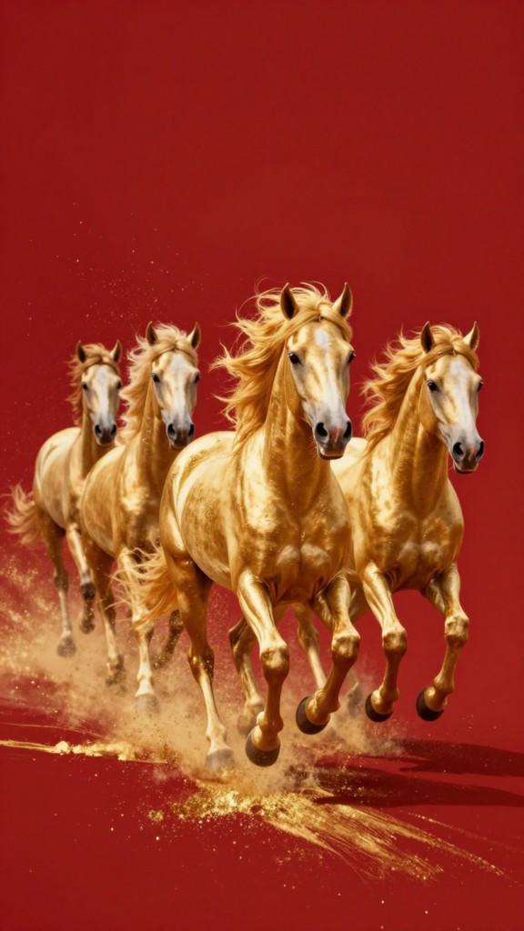 马年奔马万马奔腾背景