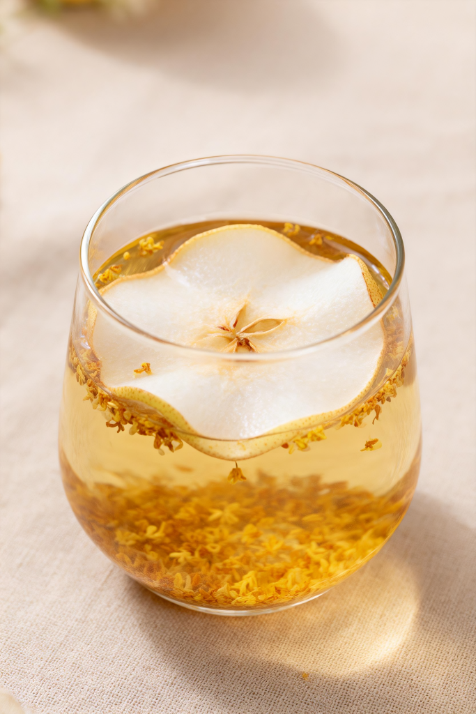 花果茶饮品摄影图