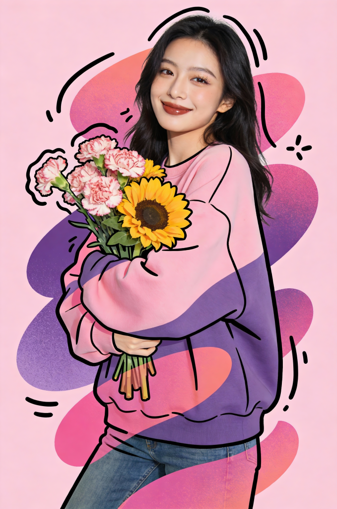 创意拼贴风妇女节潮流时尚女生美女摄影图