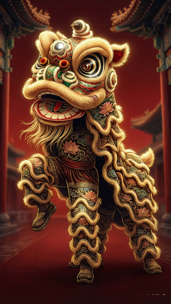 舞狮醒狮图片素材