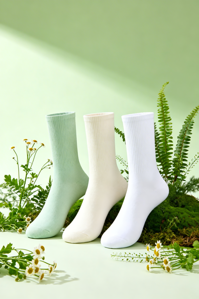 袜子春季电商产品展示背景图片摄影图