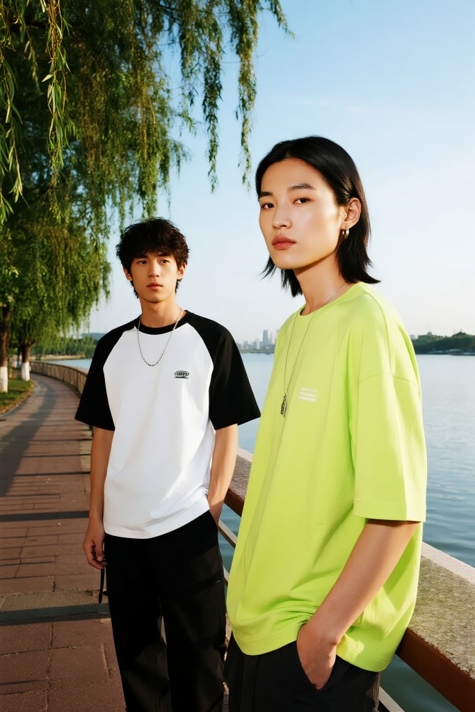 春季潮流服饰春装春游踏青潮人摄影图