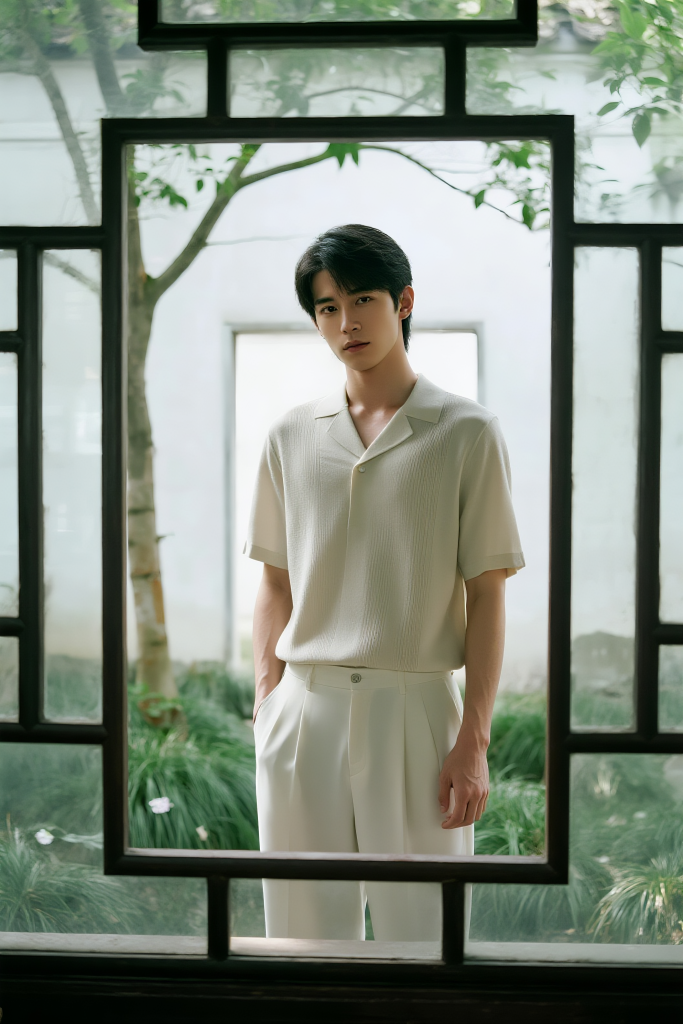 春季潮流服饰春装春游踏青春天摄影图