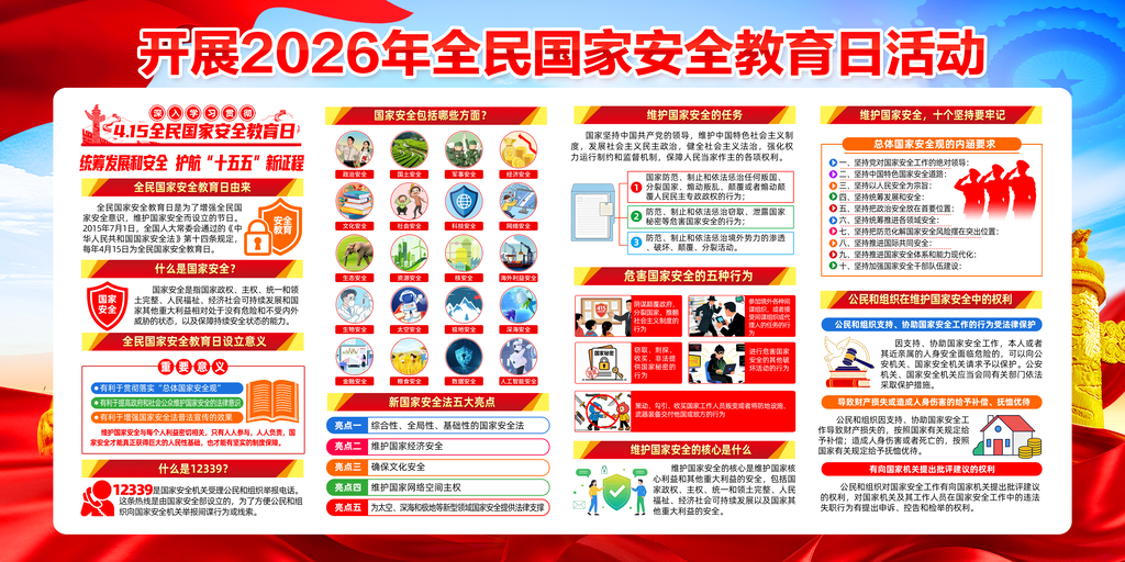 2026年全民国家安全教育日宣传栏展板