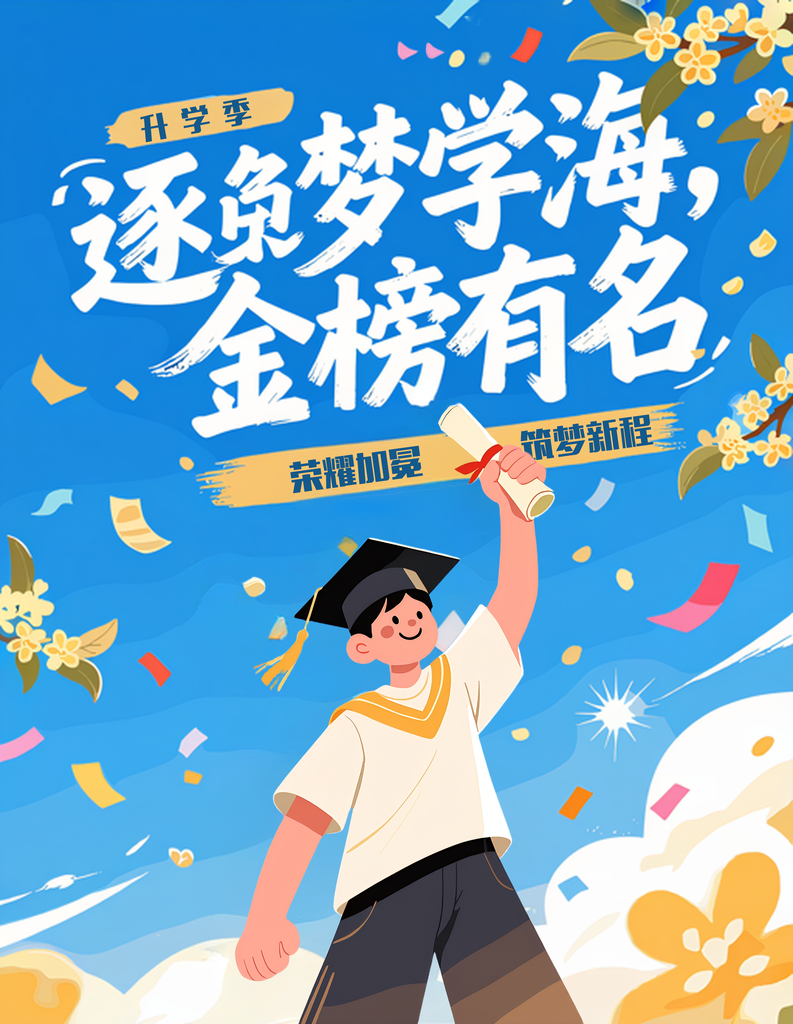 开学季海报招生宣传教培