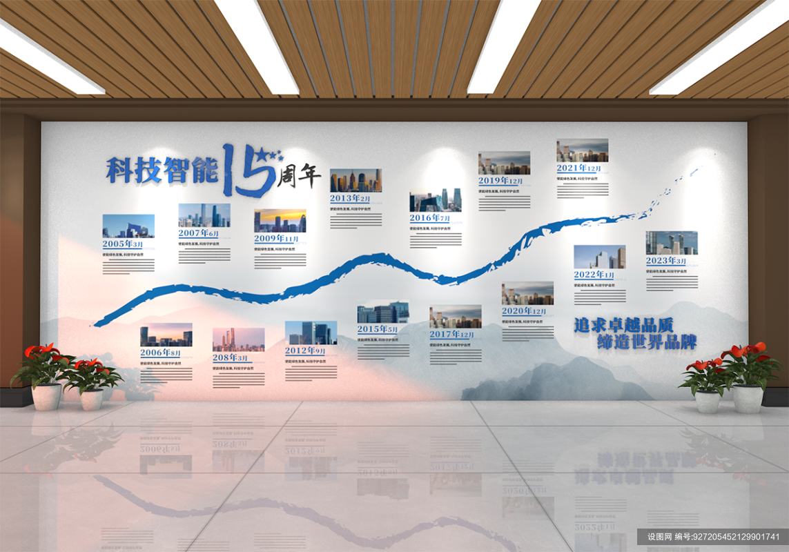 企业发展历程大事记文化墙设计ai下载_编号927205452129901741-设图网