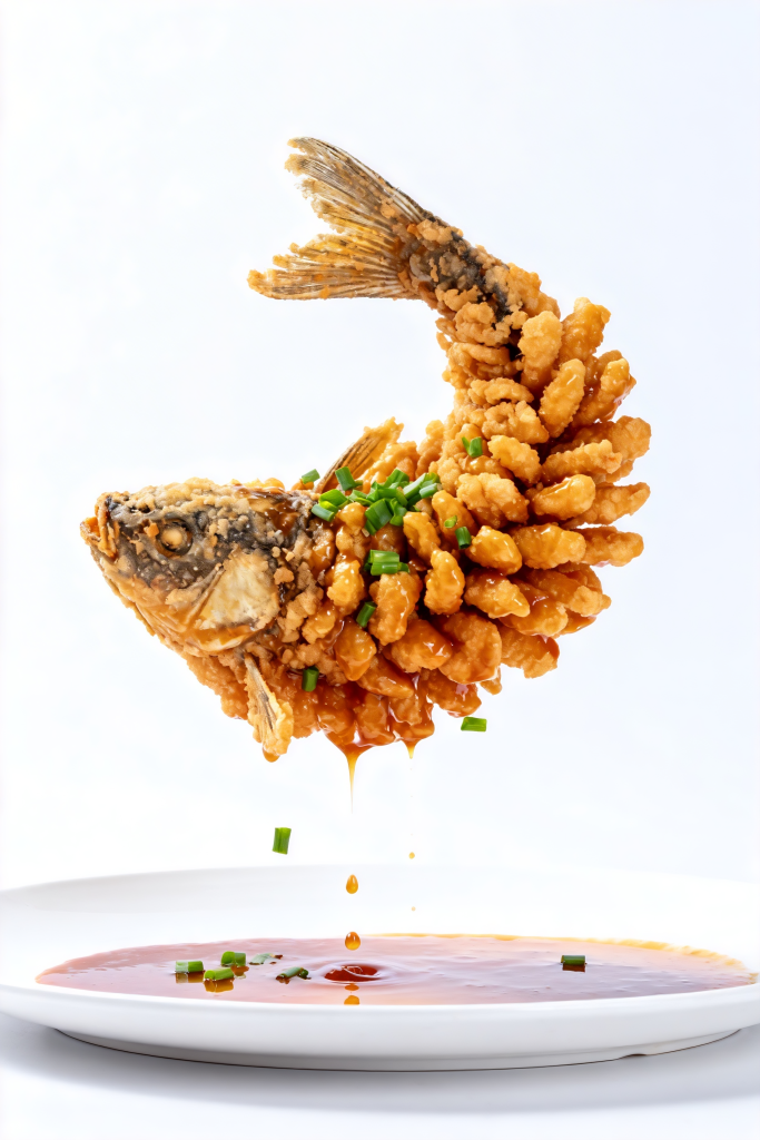 传统名菜松鼠桂鱼摄影图