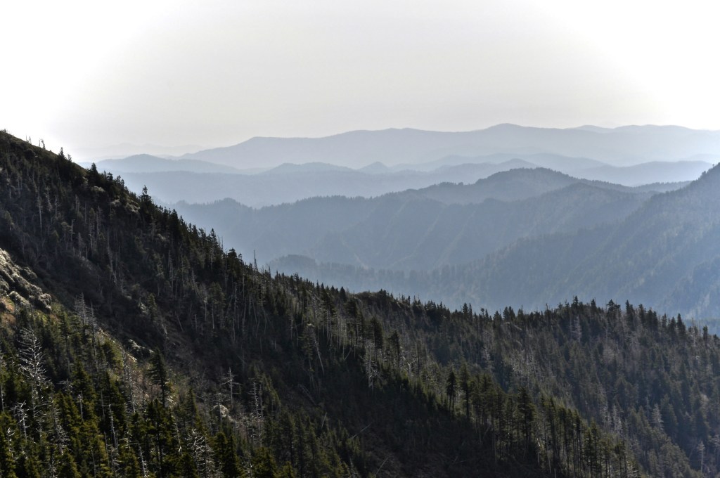 层峦叠嶂山林美景照片