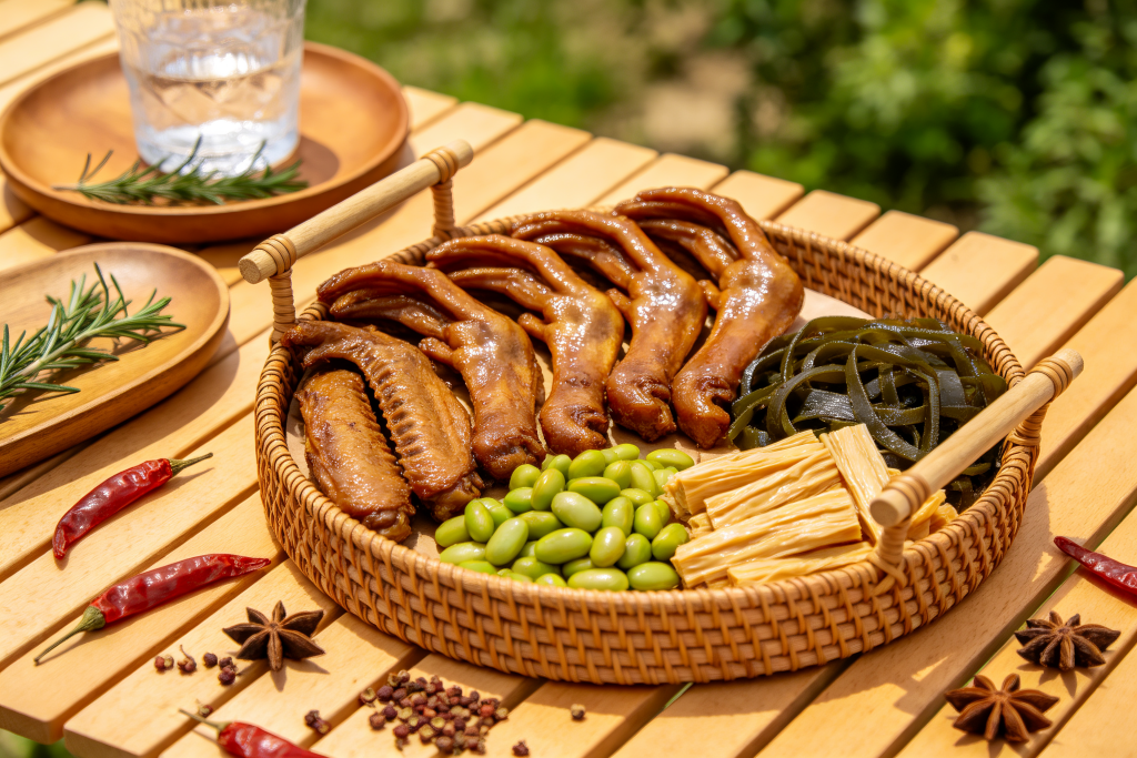 卤味鸭货卤菜美食摄影图