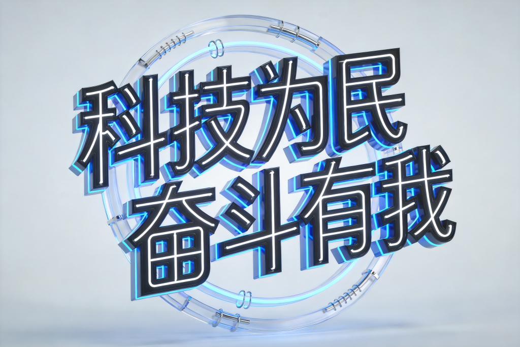 科技为民奋斗有我全国科技工作者日艺术字体