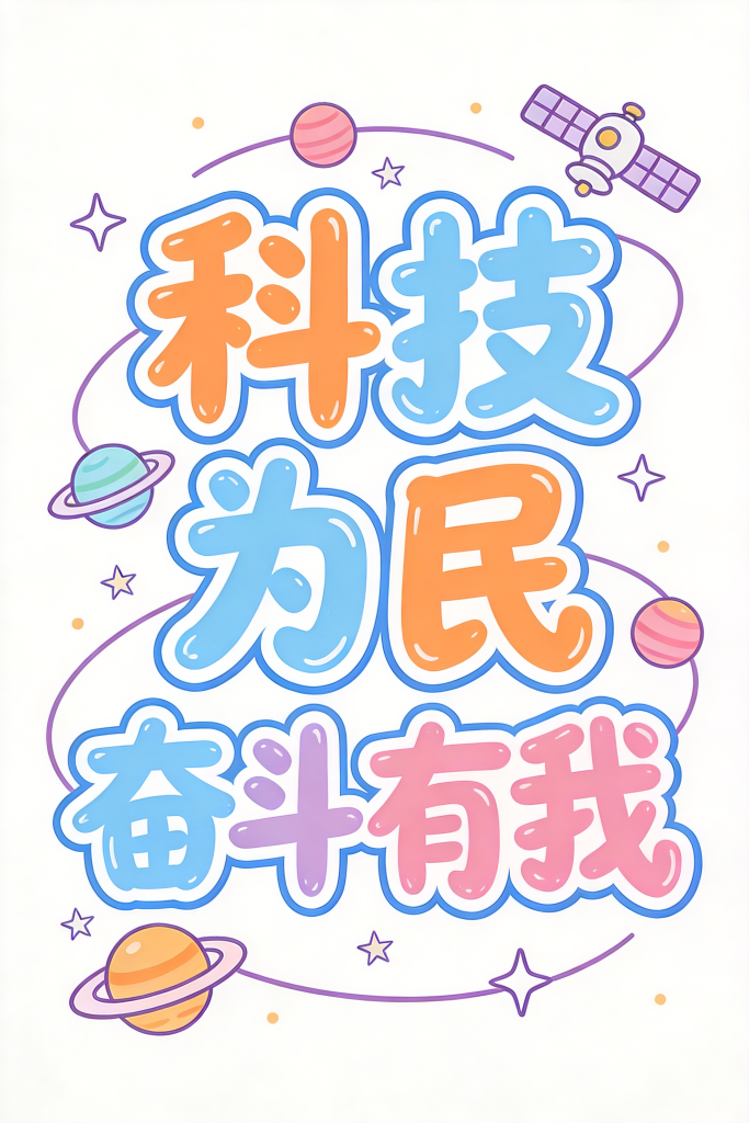 科技为民奋斗有我全国科技工作者日艺术字