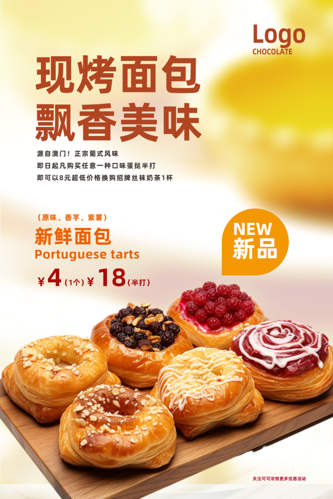 面包店海报宣传素材