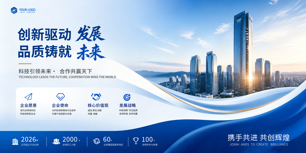 企业文化励志海报