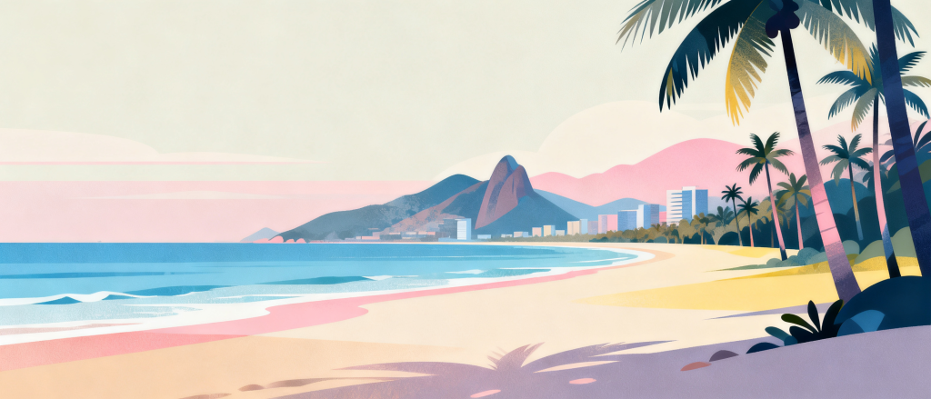 海南三亚插画