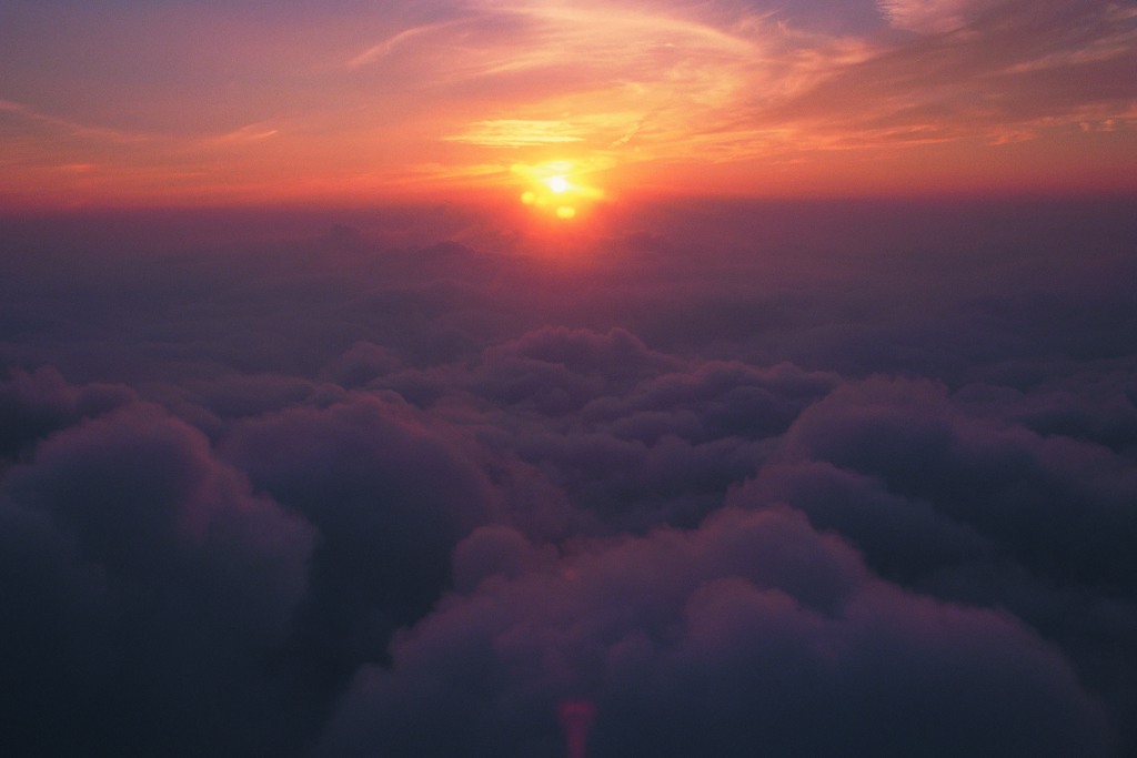 天空黄昏美景图片