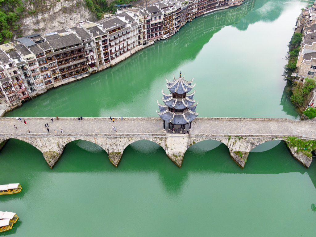 镇远古镇高清风景画图片