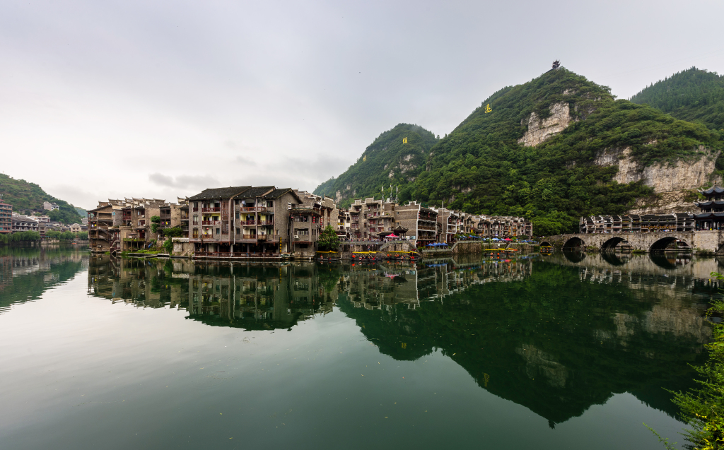 镇远古镇高清风景画图片