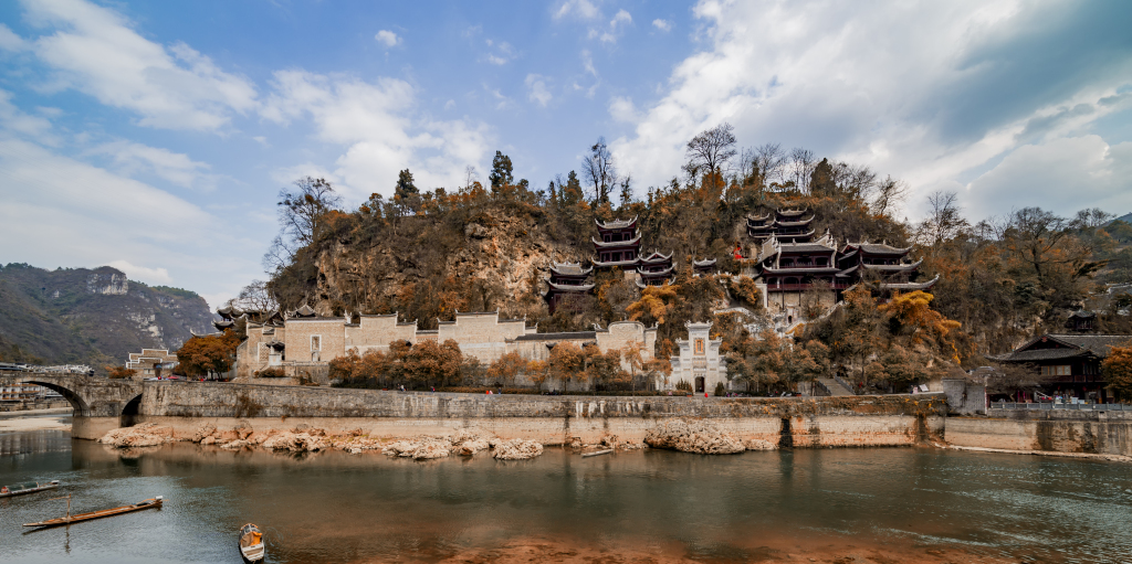 镇远古镇高清风景画图片