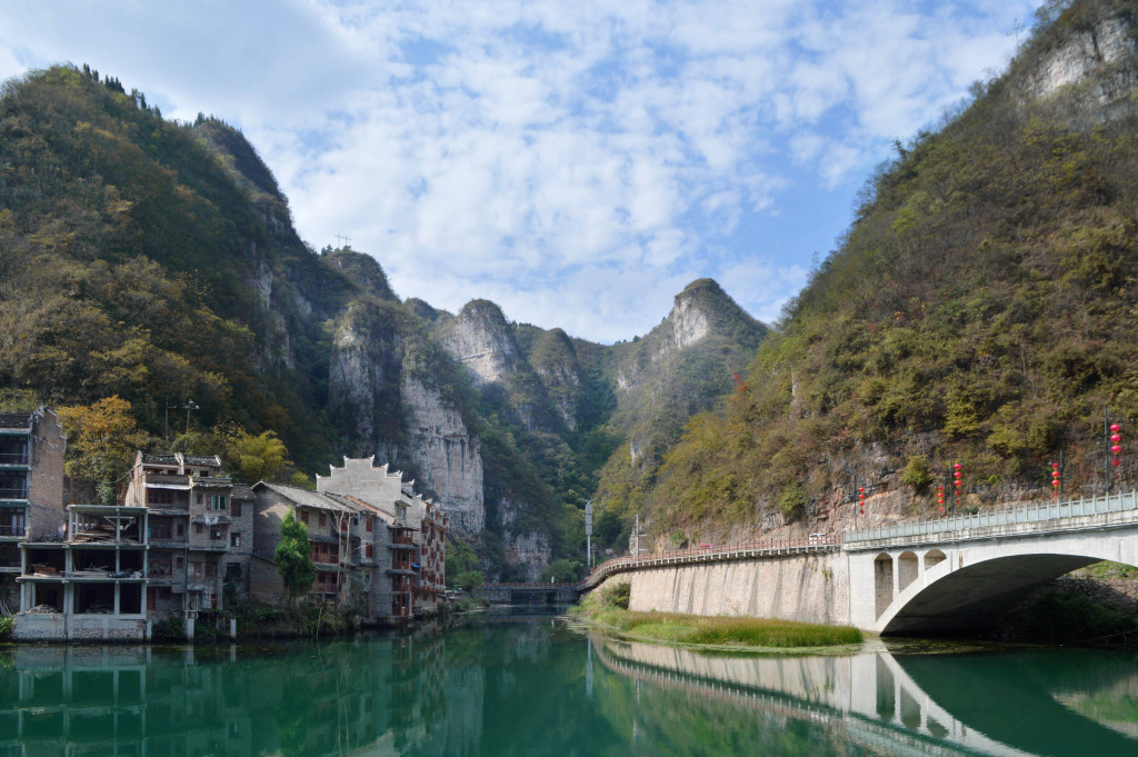 镇远古镇风景画图片