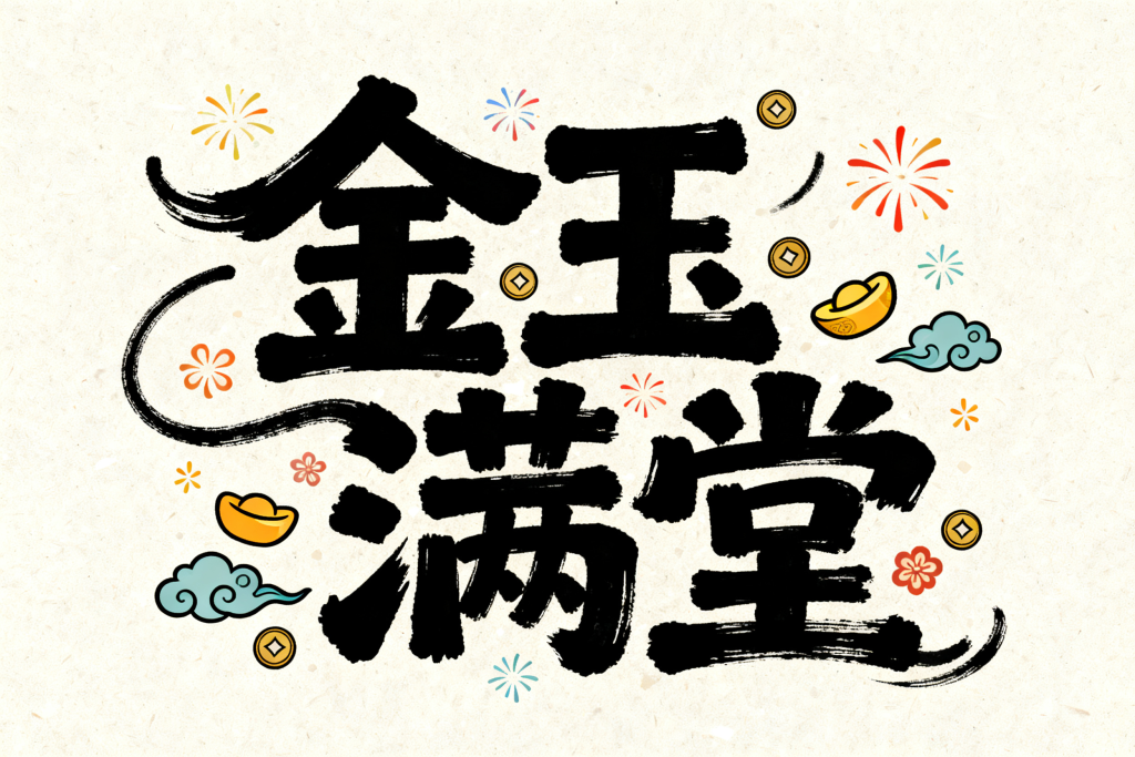 金玉满堂2027羊年字体设计